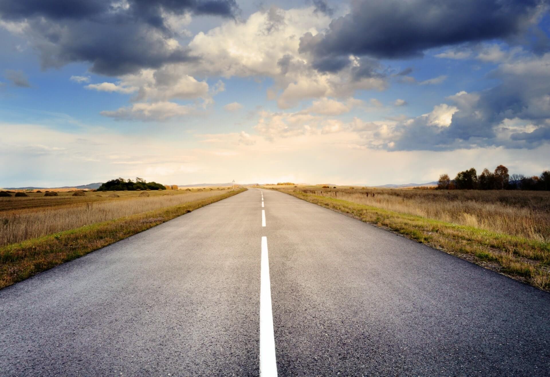 Image of a road leading into the distance